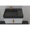 Castello Usa Amazon 30-inch White Left Vanity Set with Black Top and Gold Handles CB-MC-30W-GLD-2056L-BL - alternate 7